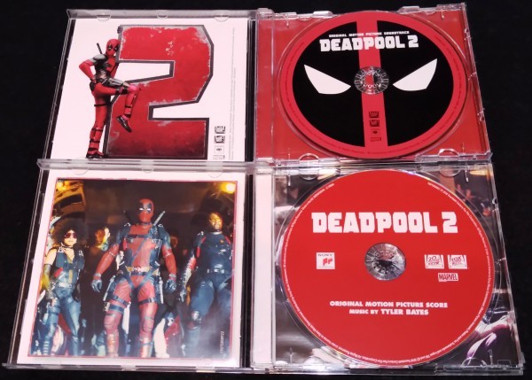 デッドプール　 サントラCD4枚/Deadpool・ Reloaded・Deadpool 2・SCORE★Junkie XL A-Ha Celine Dion Tyler Bates タイラーベイツスコア_画像3