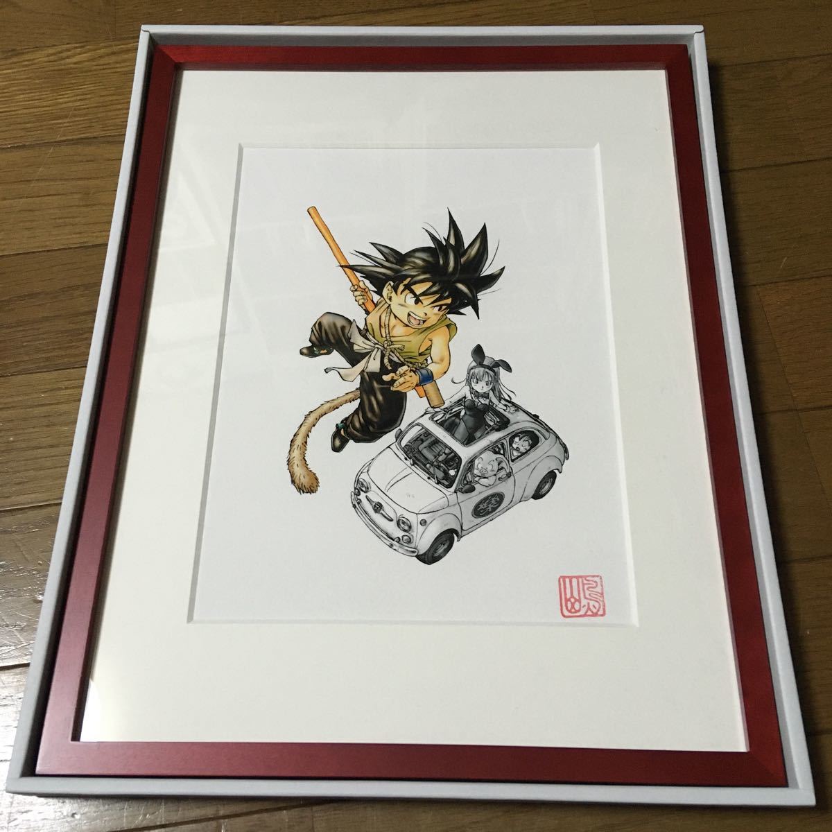 ドラゴンボール 鳥山明 初期 孫悟空 ブルマ 複製原画 Dragon Ball Akira Toriyama イラスト 落款 額縁 集英社 公式 バニー その他 売買されたオークション情報 Yahooの商品情報をアーカイブ公開 オークファン Aucfan Com