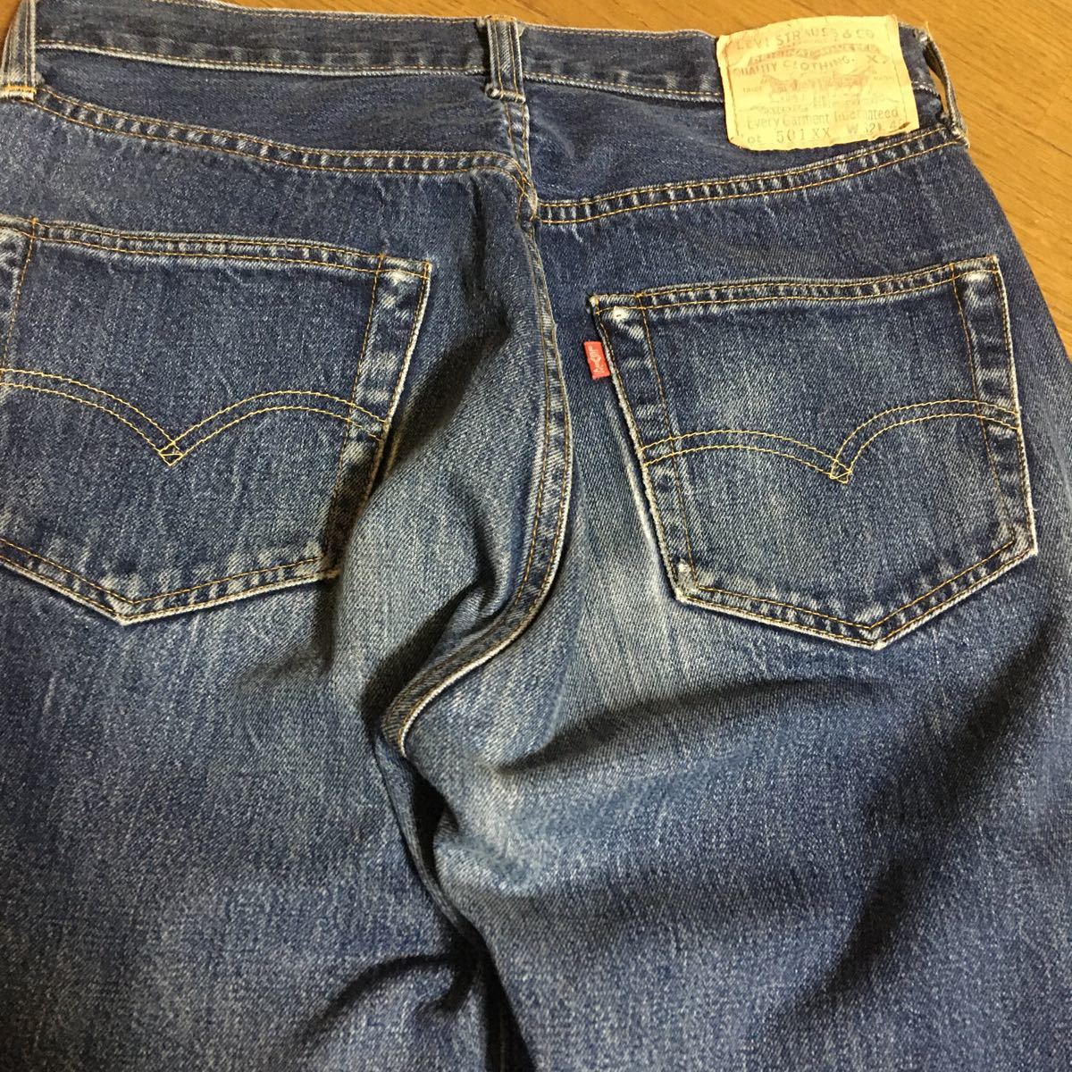 Levi''s デニムパンツ 501xx バレンシア　98年製　BIGE インディゴ　made in USA アメリカ製　555 501 0003 32インチ　リーバイス501