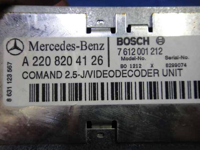 メルセデス ベンツ W220 S320 S430 S500 等　 ビデオ デコーダー 品番 2208204126　 [7290]_画像2