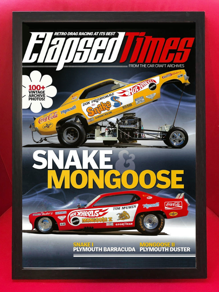 *Snake&Mongoose Sune ik& man Goose fa knee car *A3 poster *Mopar/mopa-/Hot Wheels/ rose Koo da/ duster / Setagaya base /Plymouth