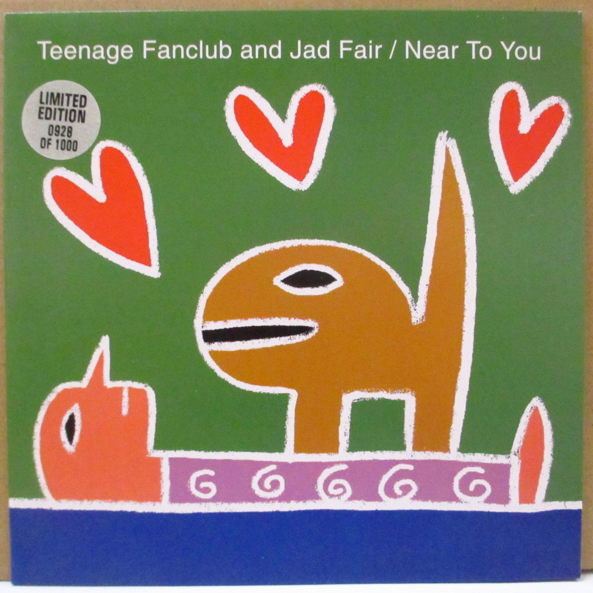 TEENAGE FANCLUB and JAD FAIR-Near To You (UK Ltd.7/Stickere_画像1