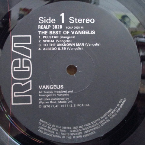 VANGELIS-The Best Of Vangelis (UK Reissue.LP)_画像3