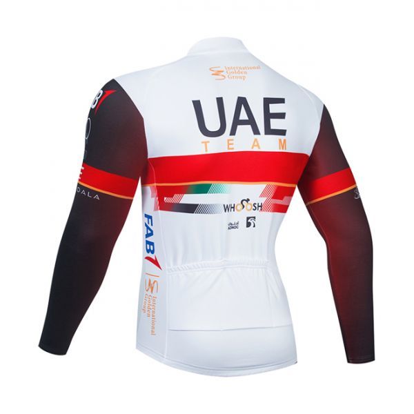  new goods long sleeve cycle jersey No90 S size UAE full Zip wear men's long cycling sport road bike MTB