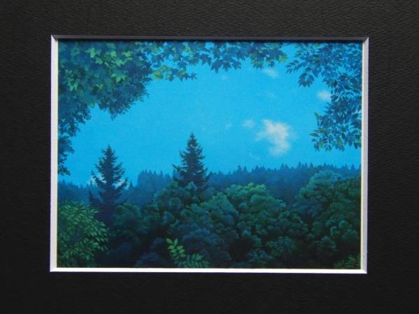 東山魁夷、緑の窓、希少画集画、新品額付、状態良好、送料無料、gaoh_画像3
