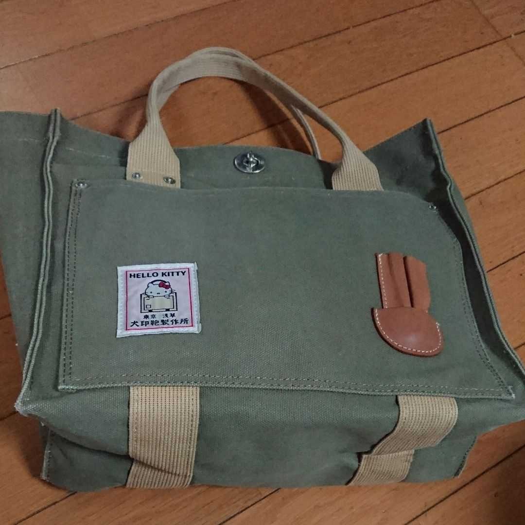 犬印鞄製作所×キティちゃん 帆布トートバッグ
