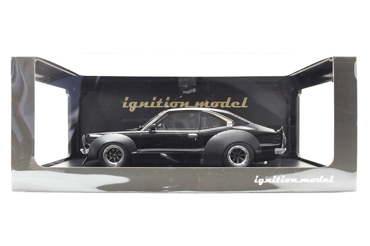 イグニッションモデル 1/18 マツダ サバンナ GT RX3 (S124A) レーシング・ブラック・RSワタナベ/世界限定100台_画像1
