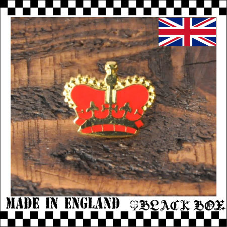 英国 インポート ピンズ ピンバッジ ラペルピン ROYAL CROWN ロイヤルクラウン 王冠 イギリス ENGLAND イングランド UK GB 英国製 074_画像1