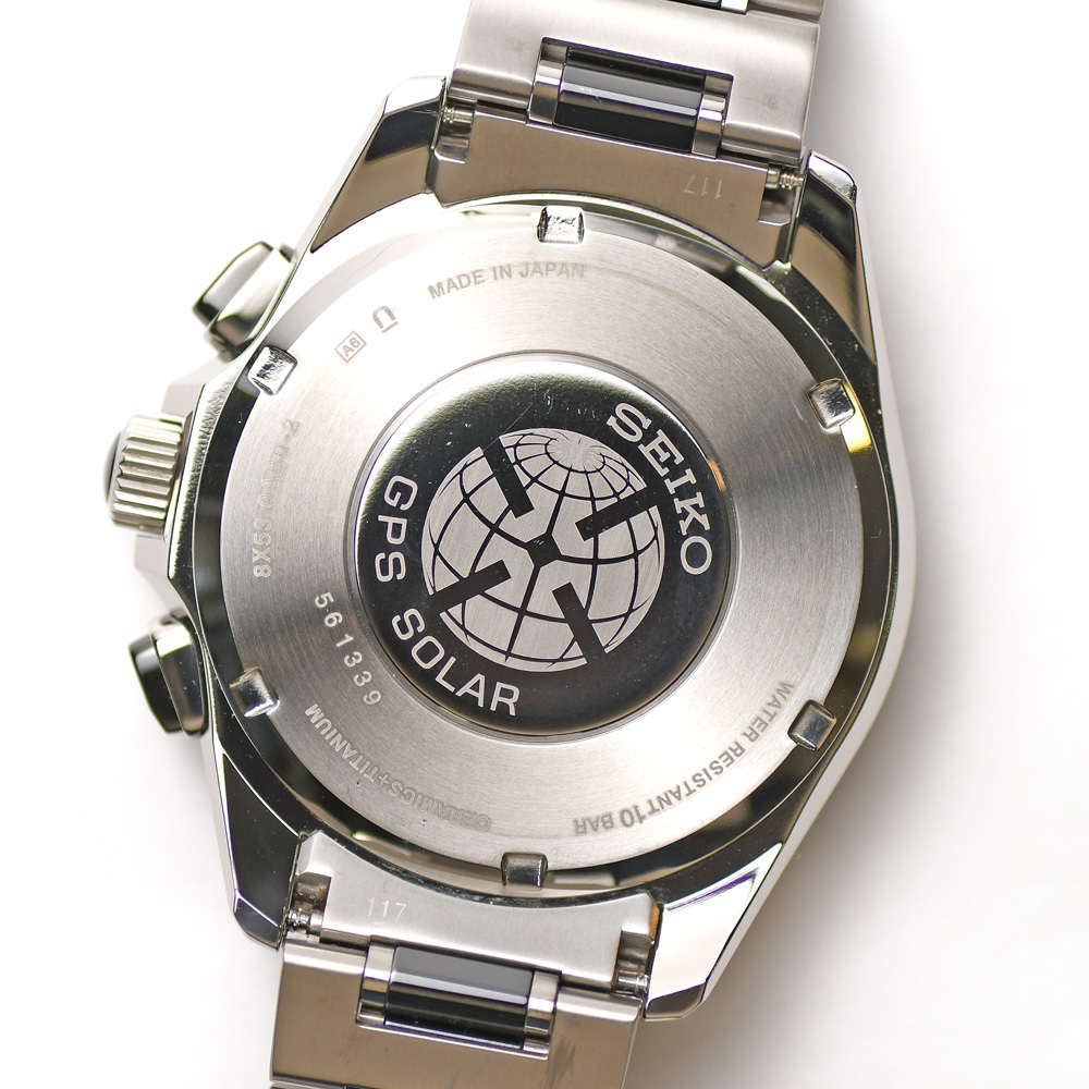 SEIKO セイコー ASTRON アストロン 8Xシリーズ デュアルタイム SBXB041 ソーラーGPS衛星電波修正 チタンモデル メンズ 男性用 腕時計 中古_画像3