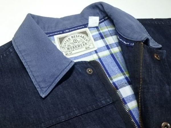 LRG popular item! Denim coverall jacket premium Work wear XL