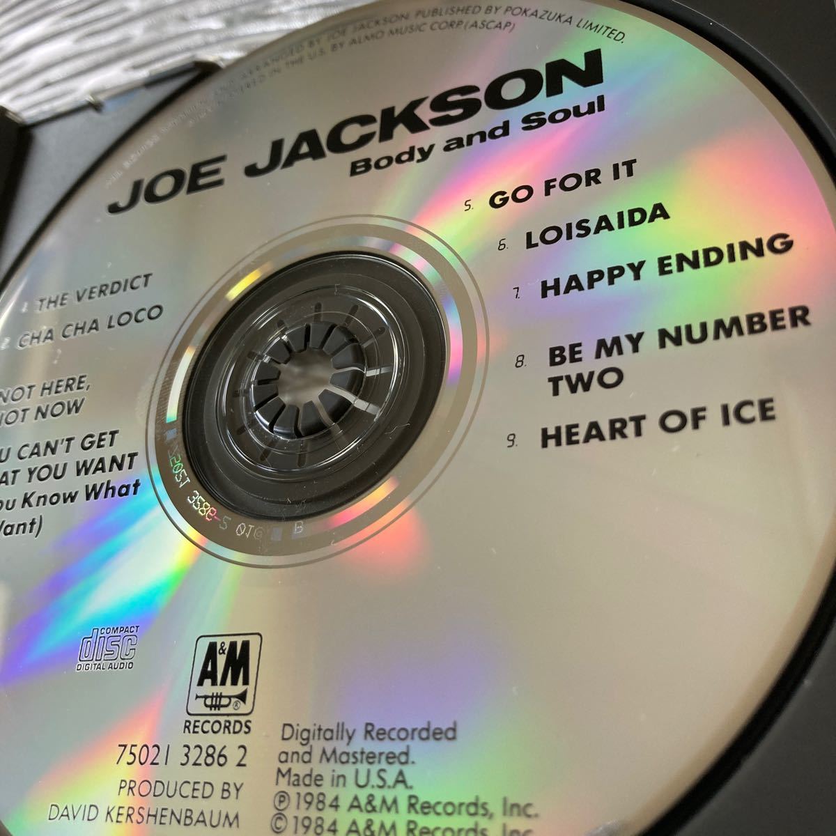 ジョー・ジャクソン　Joe Jackson　ボディ・アンド・ソウル　CD輸入盤