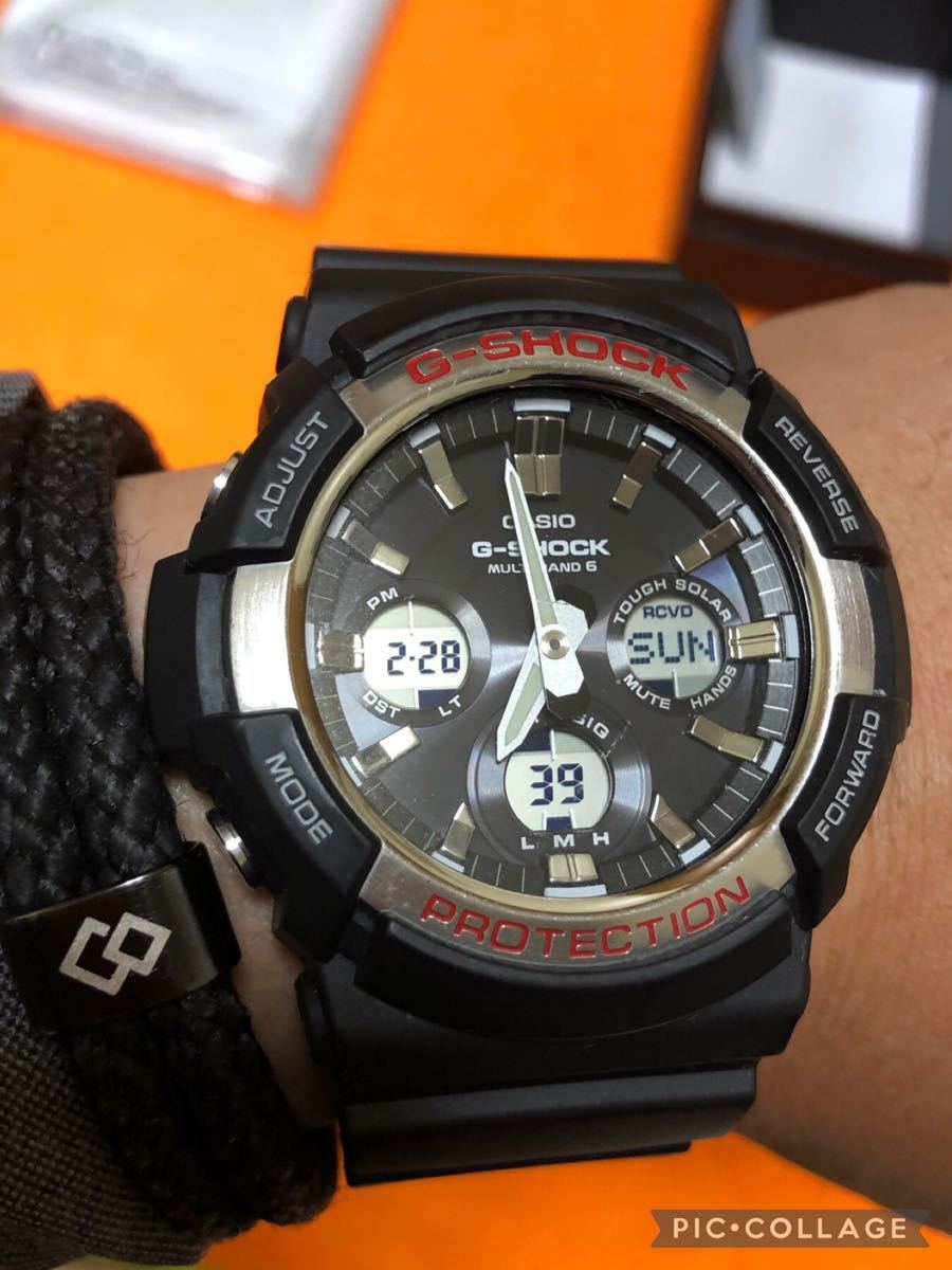 CASIO G-SHOCK 人気のビックフェイス ソーラー電波 ダブルLED♪