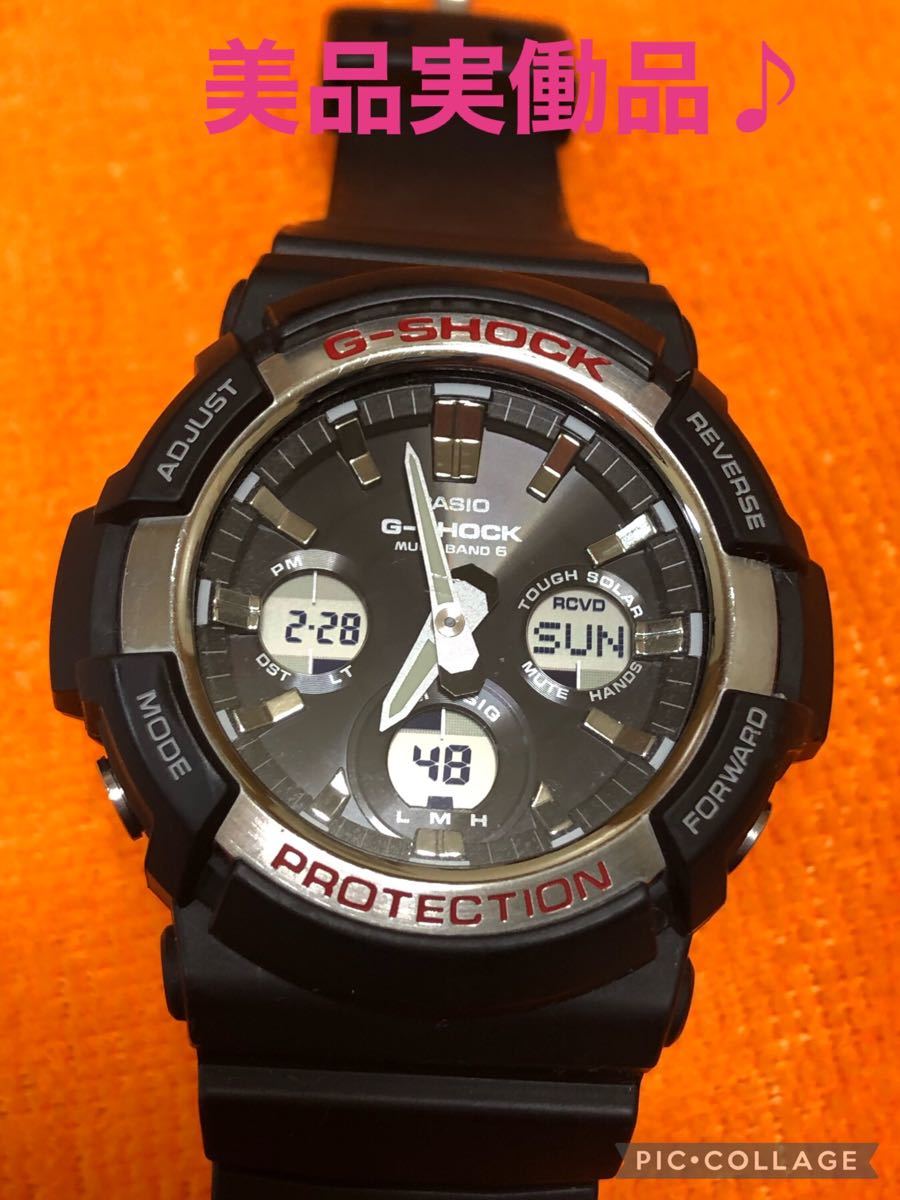 CASIO G-SHOCK 人気のビックフェイス ソーラー電波 ダブルLED♪