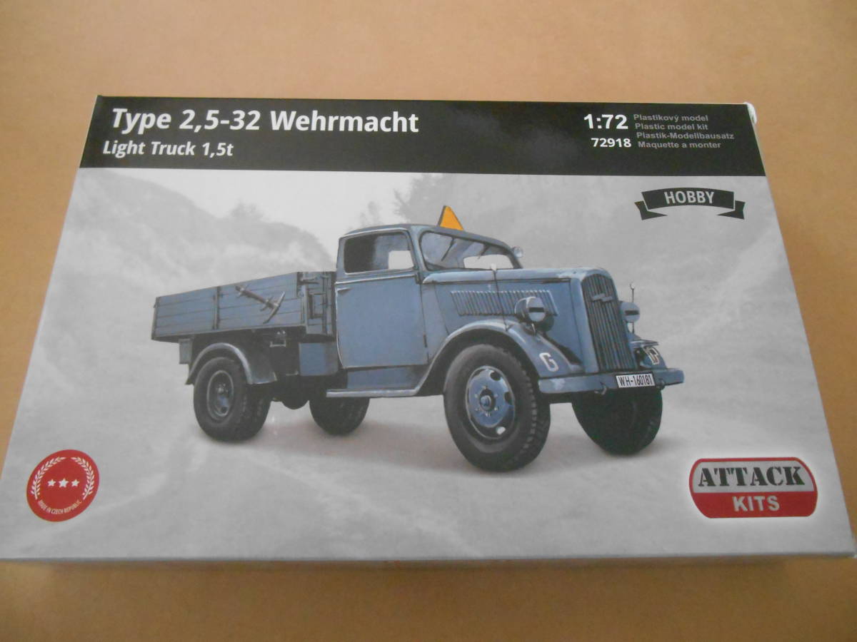 〔全国一律送料290円込〕1/72 アタック ドイツ オペルブリッツ Type 2,5-32 1.5トントラック_画像1