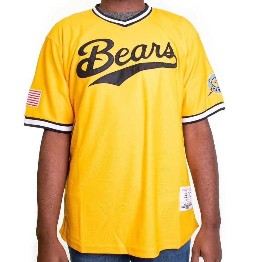 2XL 激レア Headgear Classics ヘッドギアクラシックス The Bad News Bears がんばれベアーズ 野球 Vネック ベースボールシャツ #3 米国_画像3