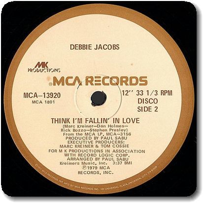 【○32】Debbie Jacobs/Undercover Lover/12''/Think I'm Fallin' In Love/'70s Disco/Paul Sabu/Timmy Regisford_画像2