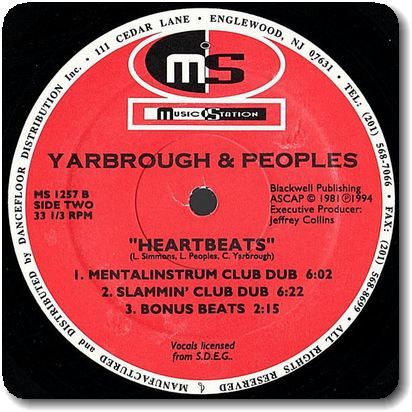 【○64】Yarbrough & Peoples/Heartbeats (Remixes)/12''/The Gap Band/Lonnie Simmons/Goode/Smack/Paul Simpson_シュリンクフィルムは残っています