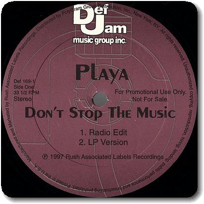 【○38】Playa/Don't Stop The Music/12''/Stephen Garrett/'90s Mellow R&B/Def Soul/Timbaland_画像1