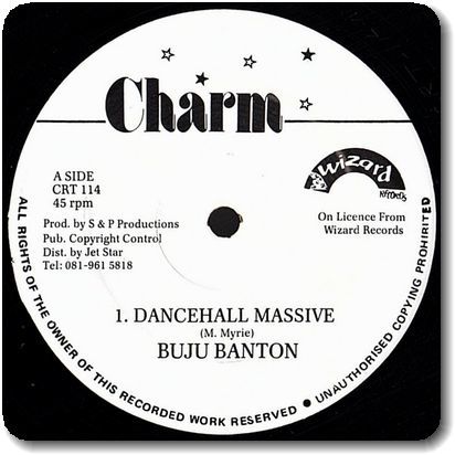 【●63】Buju Banton/Dance Hall Massive/12''/Mark Myrie/'90s Big Tune/Juggling Classic/Charm/Wizard Records_画像1