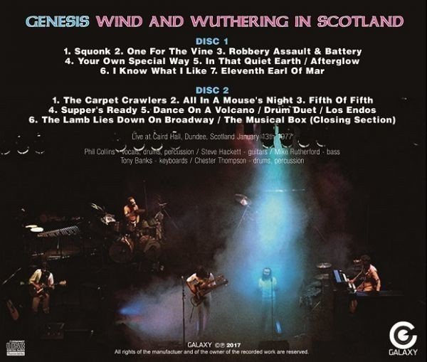 GENESIS / WIND AND WUTHERING IN SCOTLAND 1977 (2CD)_画像2