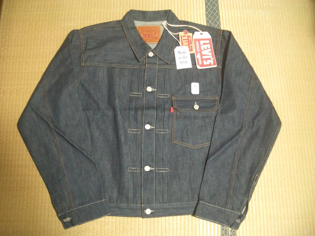 米国製　リーバイス　506XX　１st　1936年　70506-0021　L　LEVI'S VINTAGE CLOTHING　LVC　LEVIS　TYPE1　USA 506 1936　デニムジャケット_フロント