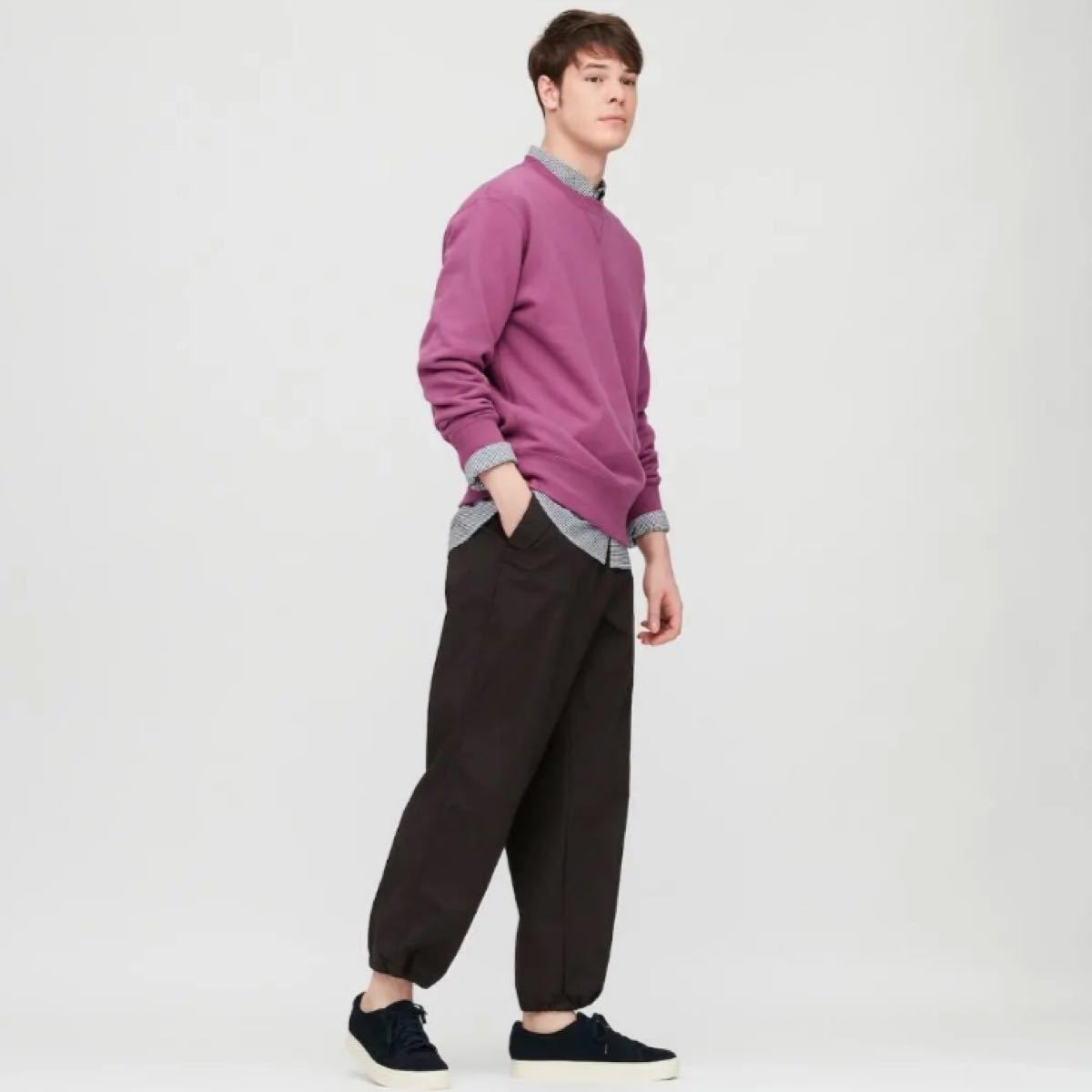 新品未使用 ユニクロ EZYワイドフィットパラシュートジョガーパンツ L 黒