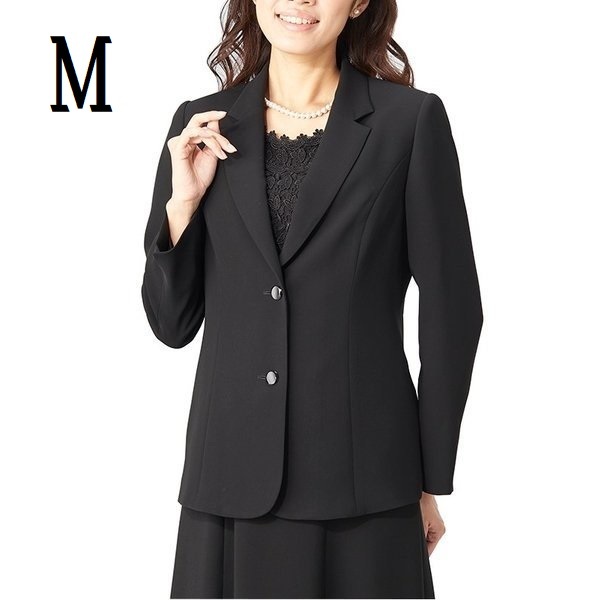 喪服 ブラックフォーマル レディース 送料無料 ジャケット 単品 日本製 大きいサイズ 法事 礼服 冠婚葬祭 通年40代 50代 60代 7016-M