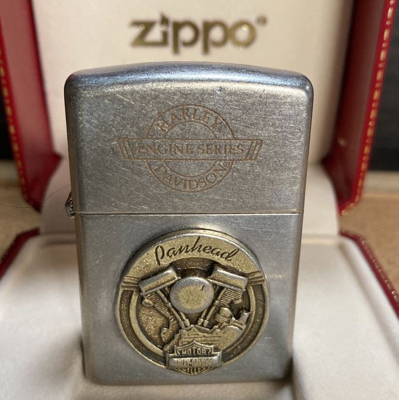 ハーレーダビッドソン　HARLEY-DAVIDSON ZIPPO 90年代　パンヘッド　エンジンシリーズ　ジッポ ハーレーダビットソン 立体　喫煙具 _画像1