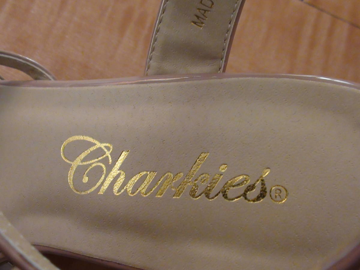 未使用　CHARKIES チャーキーズ サンダル 靴 レディース ウエッジソール ピンク系 Lサイズ_画像9
