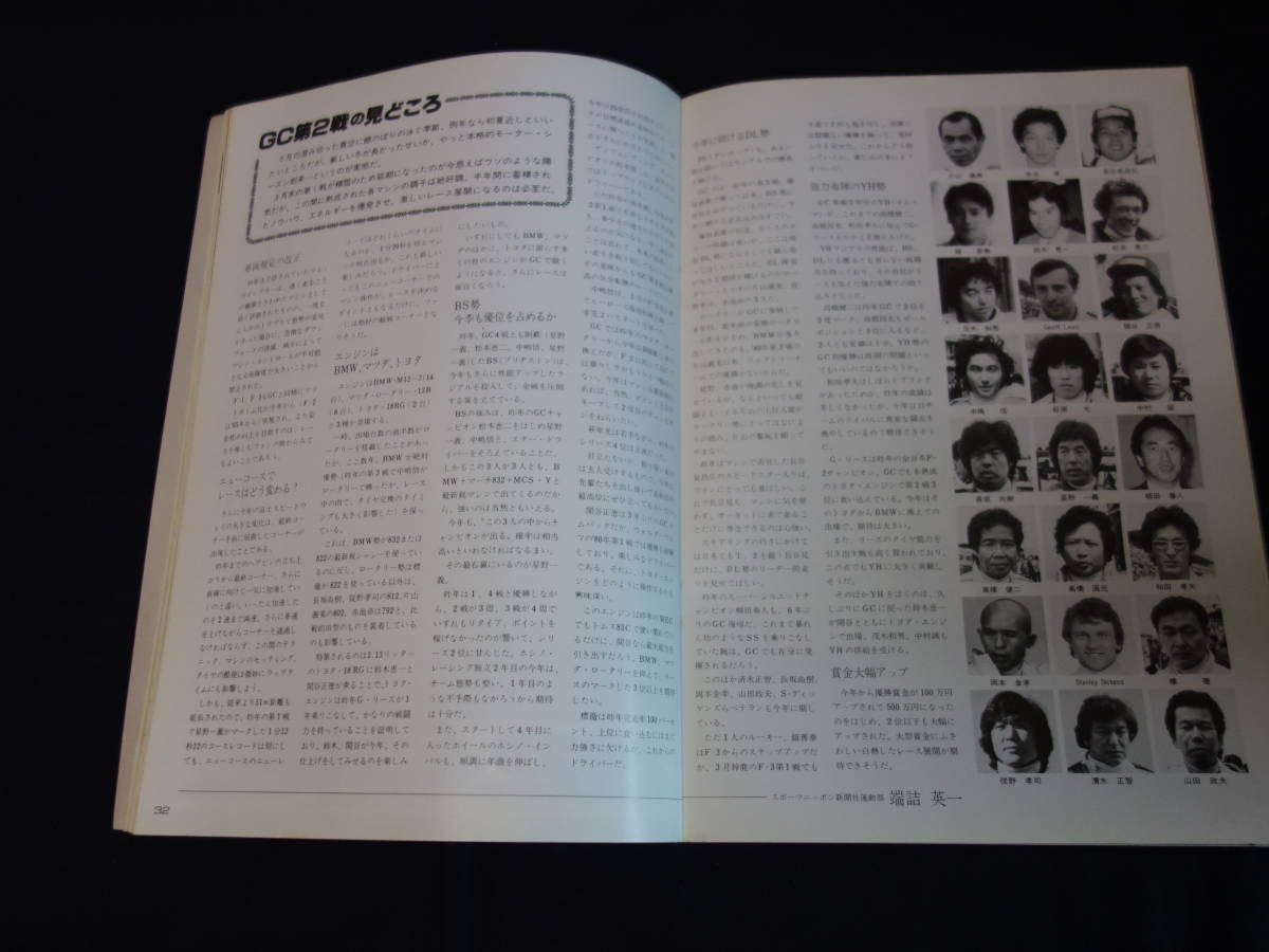 【1984年】'84 富士グランチャンピオン 第2戦 公式プログラム / 富士グラン250キロレース / レースパンフレット / グラチャン_画像8