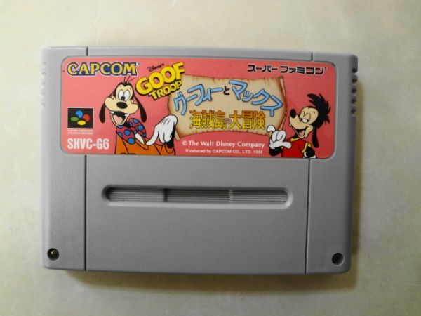  free shipping prompt decision nintendo Super Famicom SFC Goofy . Max sea . island. large adventure Disney Capcom retro game soft b414