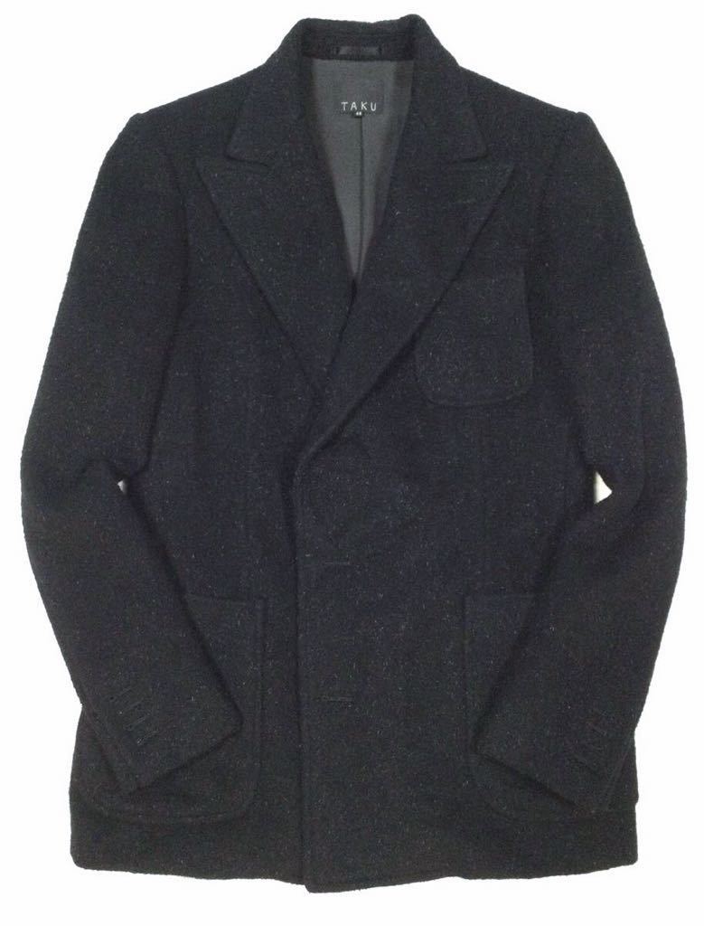 【正規品質保証】 美品「TAKU by TALKCITY CLOTHING」ピークドラペル ダブルブジャケット SIZE:44 日本製 大阪発デザイナーズブランド Sサイズ 【正規品質保証】 美品「TAKU by TALKCITY CLOTHING」ピークドラペル ダブルブジャケット SIZE:44 日本製 大阪発デザイナーズブランド Sサイズ