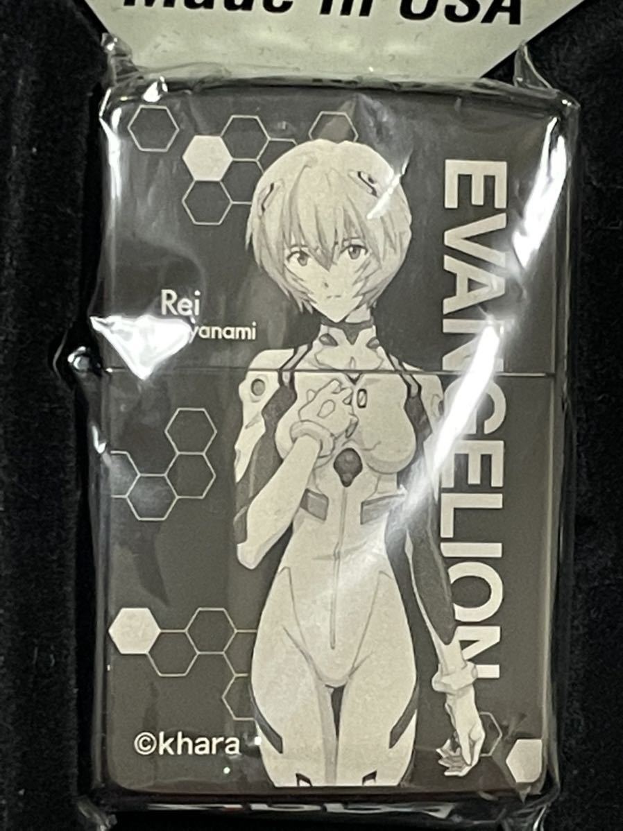 zippo EVANGELION REI ブラックチタン 限定品 綾波 レイ 2016年製 シリアルナンバー NO.1569 ケース 保証書