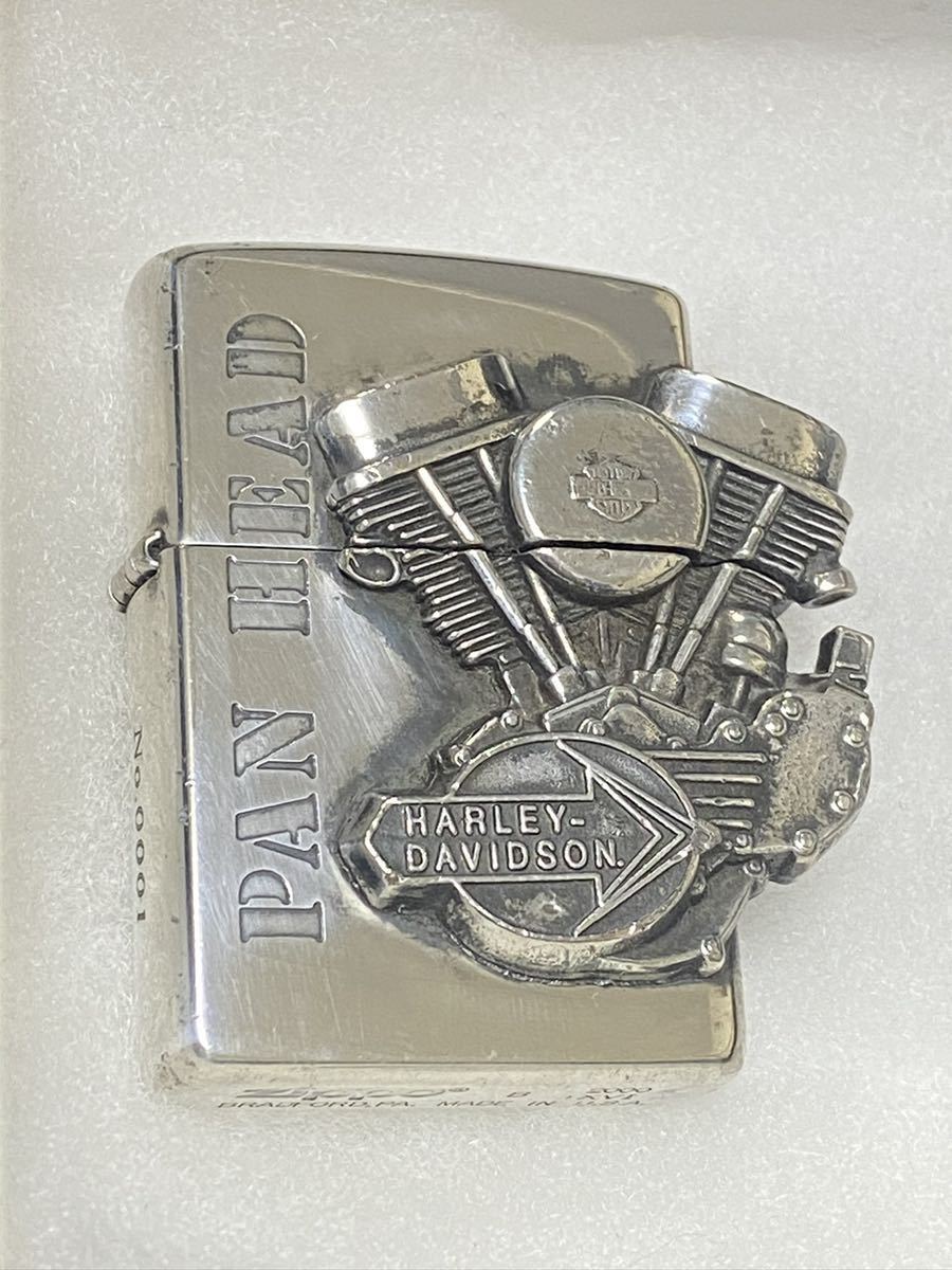 zippo HARLEY-DAVIDSON PAN HEAD ハーレーダビッドソン パンヘッド 限定品 エンジン 2000年製 シリアルナンバー 希少番号 NO.0001