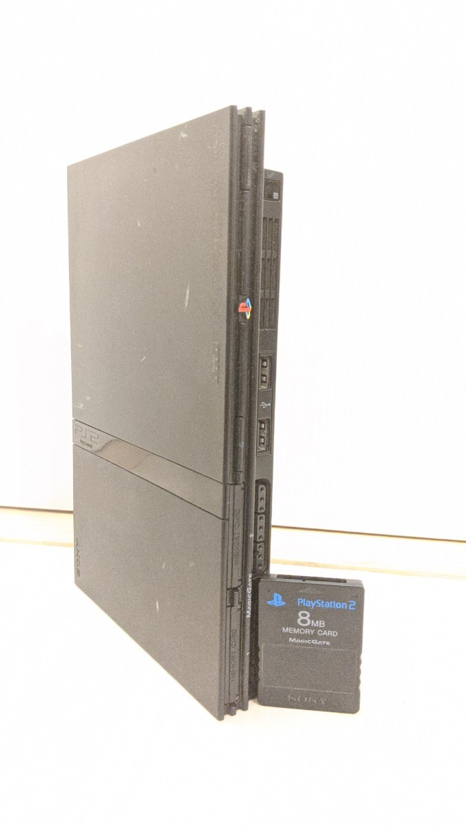 【ジャンク】 PS2本体  薄型 SCPH-70000 メモリーカード付き