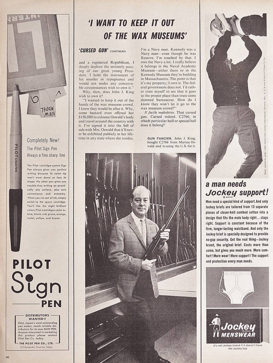 稀少！広告/1965年パイロット サインペン広告/Pilot Sigh Pen/文房具/昭和レトロ/P_画像1