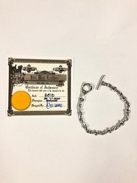 【通販激安】 ビルウォールレザー Leather Wall Bill BWL 100%本物 シルバー ブレスレット、バングル