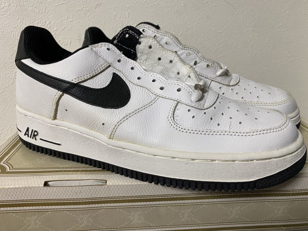 2001 NIKE AIR FORCE 1 B 白×黒 US9 新品 624040-101_画像1