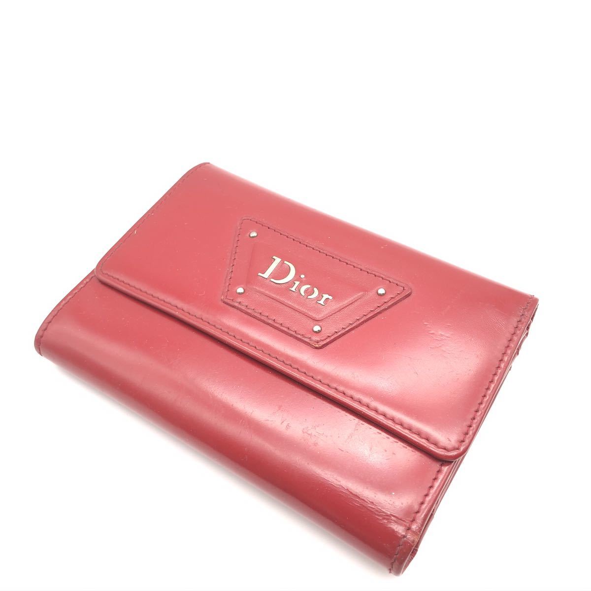 激安な Dior 折りたたみ財布 パテントレザー ディオール 女性用財布