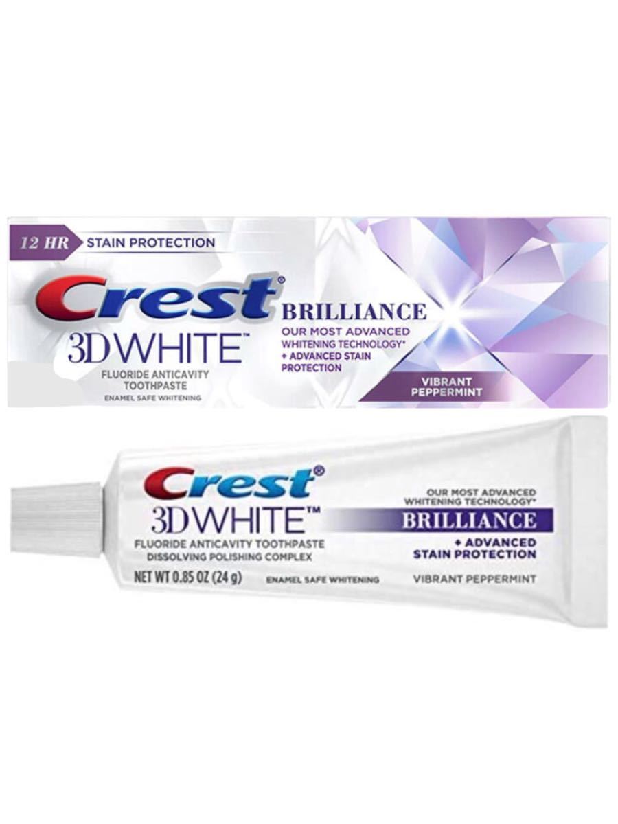 クレスト3Dホワイト ブリリアンス 1本 ホワイトニング歯磨き粉 CREST WHITE Brilliance クーポン_画像1