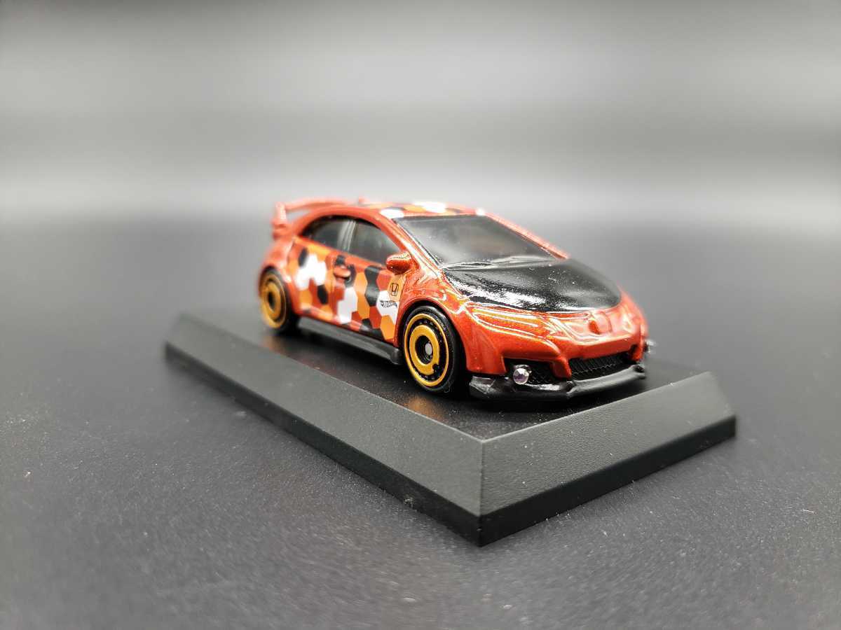 ★ホットウィールミニカー★カスタム品　HONDA CIVIC　TYPE-R 深リム　鏡面仕様　車高短改造車！100台出品予定！多数出品中！トミカ_画像1