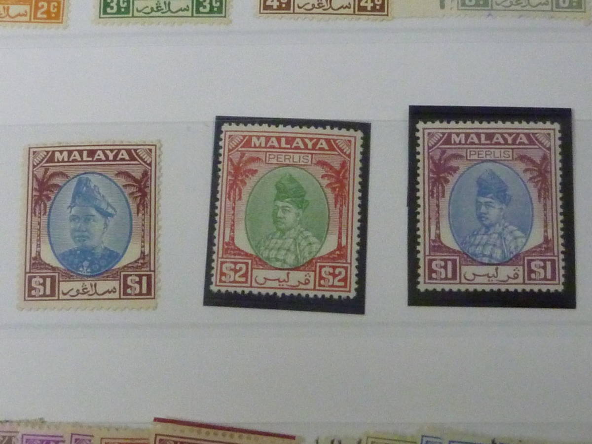 21EA　S　№25　マラヤ切手　1891-1960年　SELANGOR　SC#24-112の内　計48枚　未使用OH・使用済_画像4