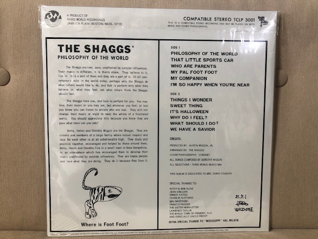 【新品即決】シュリンク未開封！ THE SHAGGS ユニオン特典妄想帯、冊子付　PHILOSOPHY OF THE WORLD ガールズバンド