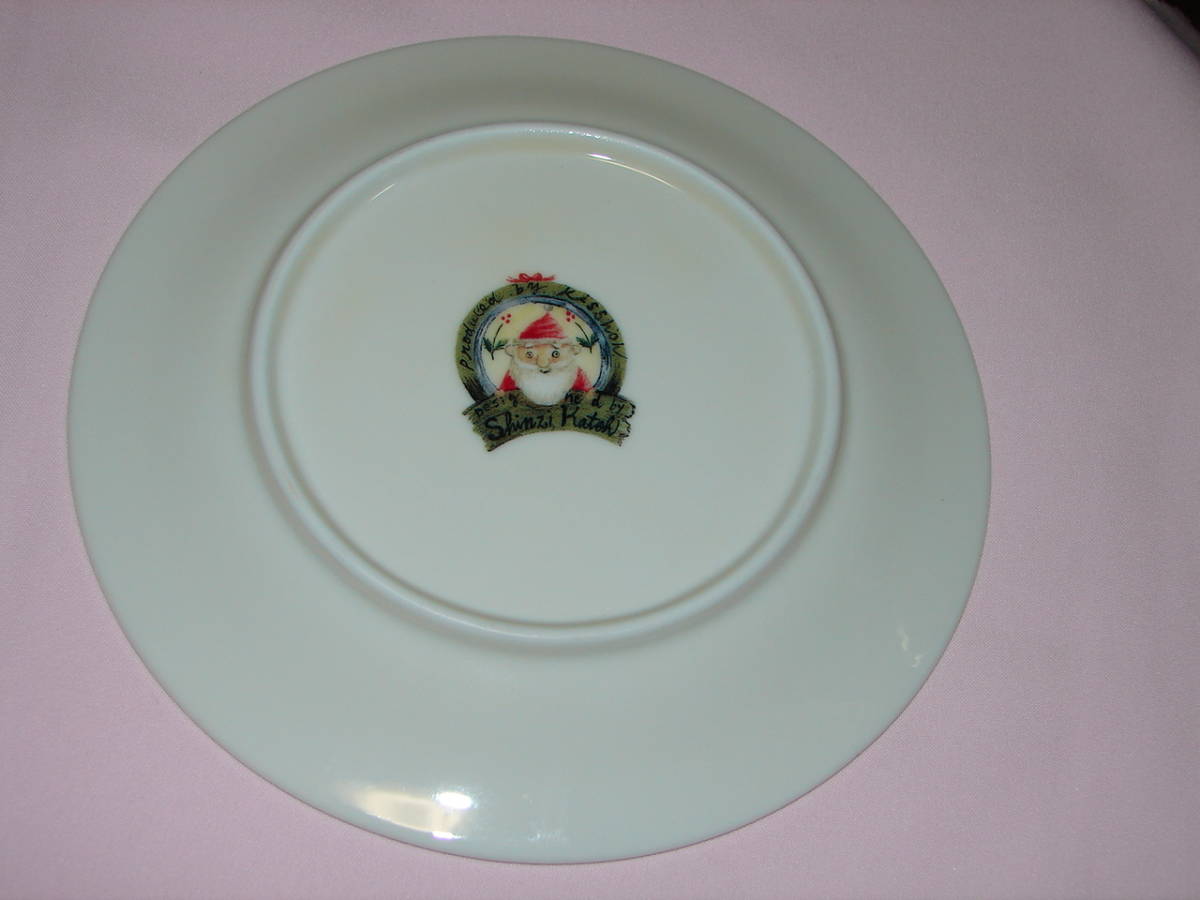 飾り皿　Shinzi Katoh 　シンジ カトウ　　クリスマスプレート 　直径約16.5センチ_画像3