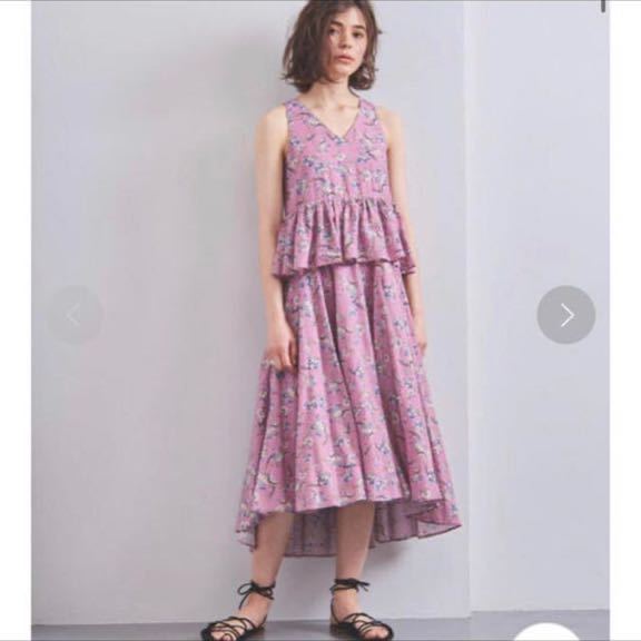 最新作の UNITED ARROWS MARIHA(マリハ)フラワー柄 ラッフルワンピース その他 最新作の UNITED ARROWS MARIHA(マリハ)フラワー柄 ラッフルワンピース その他