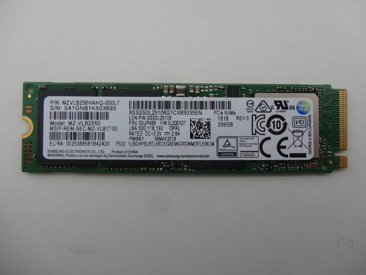 ヤフオク Samsung Pm981 Pcie 256gb M 2 2280 Ssd Nvme Op ヤフオク Samsung Pm981 Pcie 256gb M 2 2280 Ssd Nvme Op