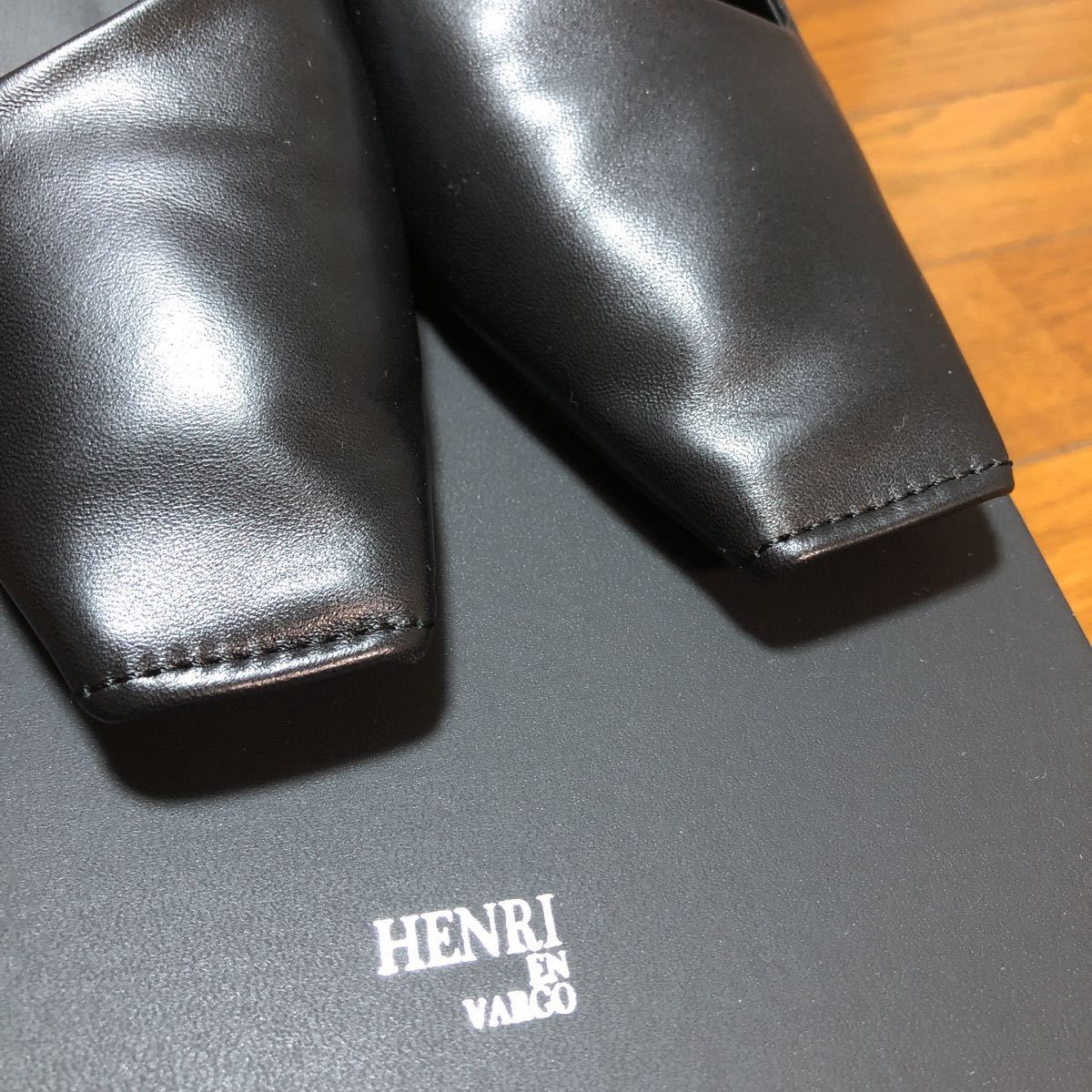 ( new goods unused goods )HENRI EN VARGOhenlienva-go square tu flat shoes pumps 37