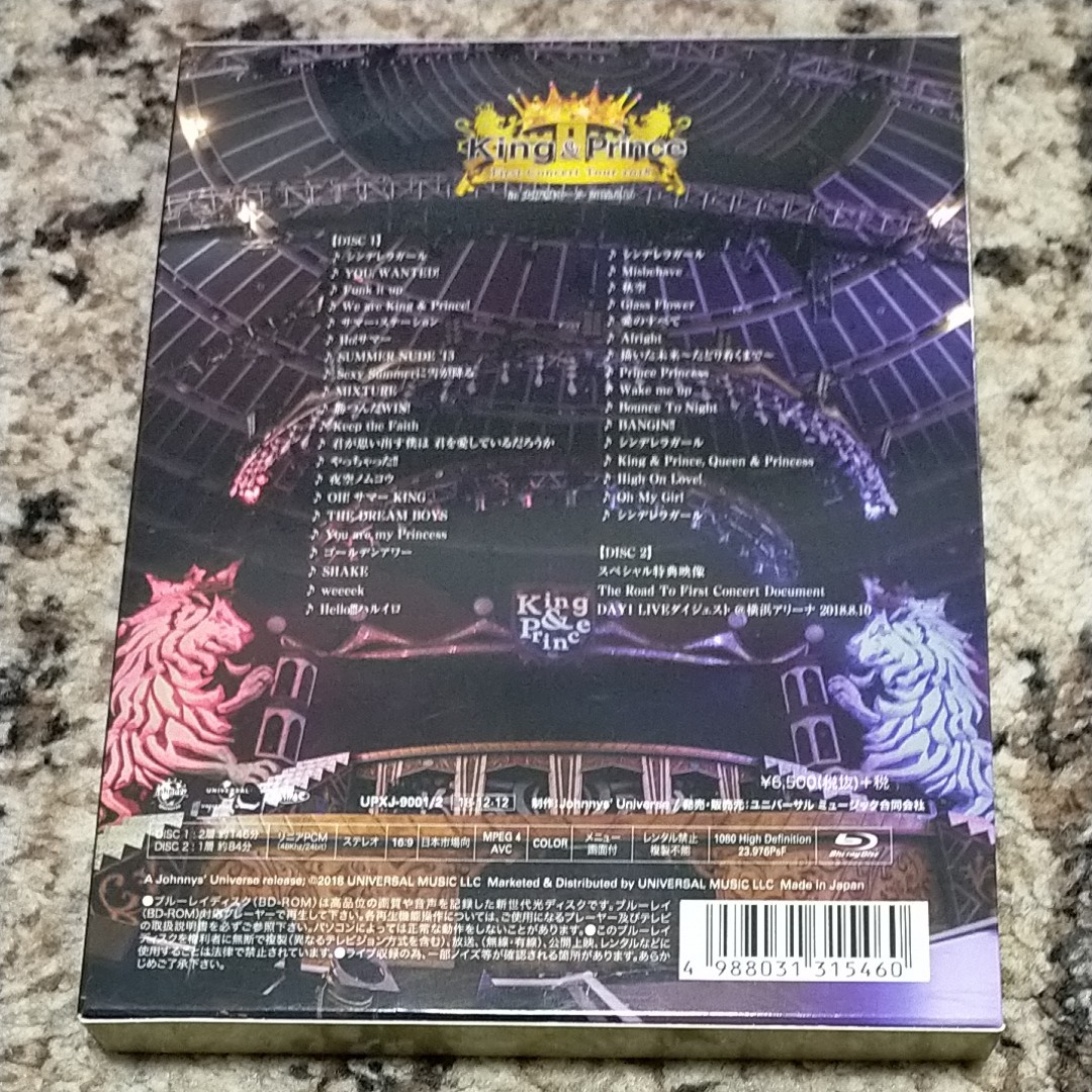 初回限定盤　King & Prince キンプリ ファーストコンサート Blu-ray
