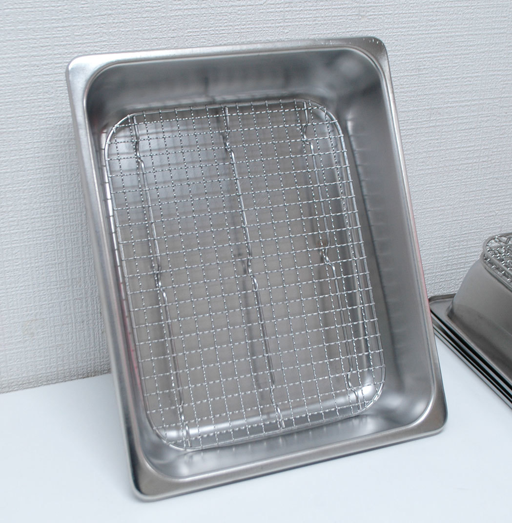 コンビニ受取対応商品】 スギコ 3枚 ホテルパン用アミ 5点 325×265×65 在庫有り・即納 65mm★5枚セット★新品未使用 ラショナルスチコン対応★ホテルパン1/2 店舗用品