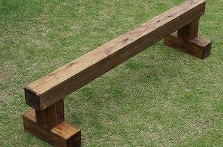 ヤフオク! - ハンドメイド家具 子供ベンチ 木製 平均台 無垢材 一本